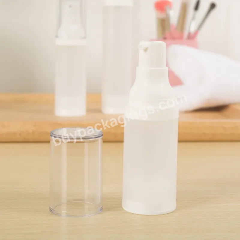 15ml 30ml 50ml Pp White Plastic Cleanser Cosmetic Packaging Custom Body Cream Lotion Bottle