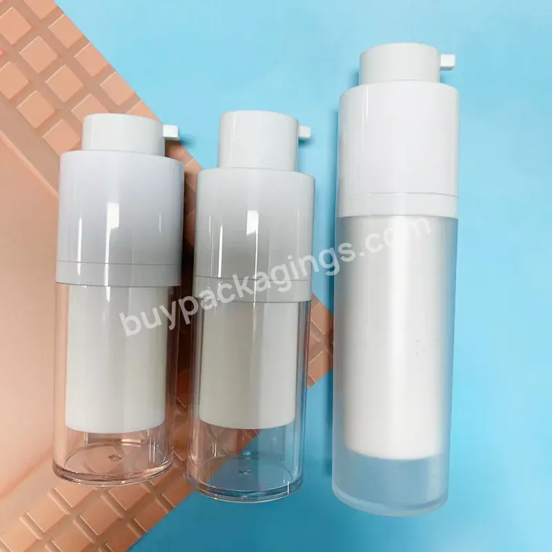 15ml 30ml 50ml Square Airless Pump Cosmetic Foundation Bottle Packaging Twist Up Container Cosmetics Airless Bottle For Lotion