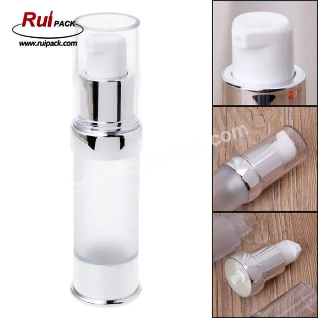 15ml 30ml 50ml Transparent Transparent White Plastic As Airless Sprayer Pump Bottles