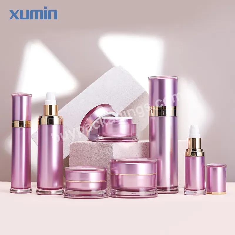 15ml 30ml 60ml 120ml Luxury Acrylic Cosmetic Bottle Serum Acrylic Liquid Cream Bottle 20g 30g 50g Acrylic Jar Set