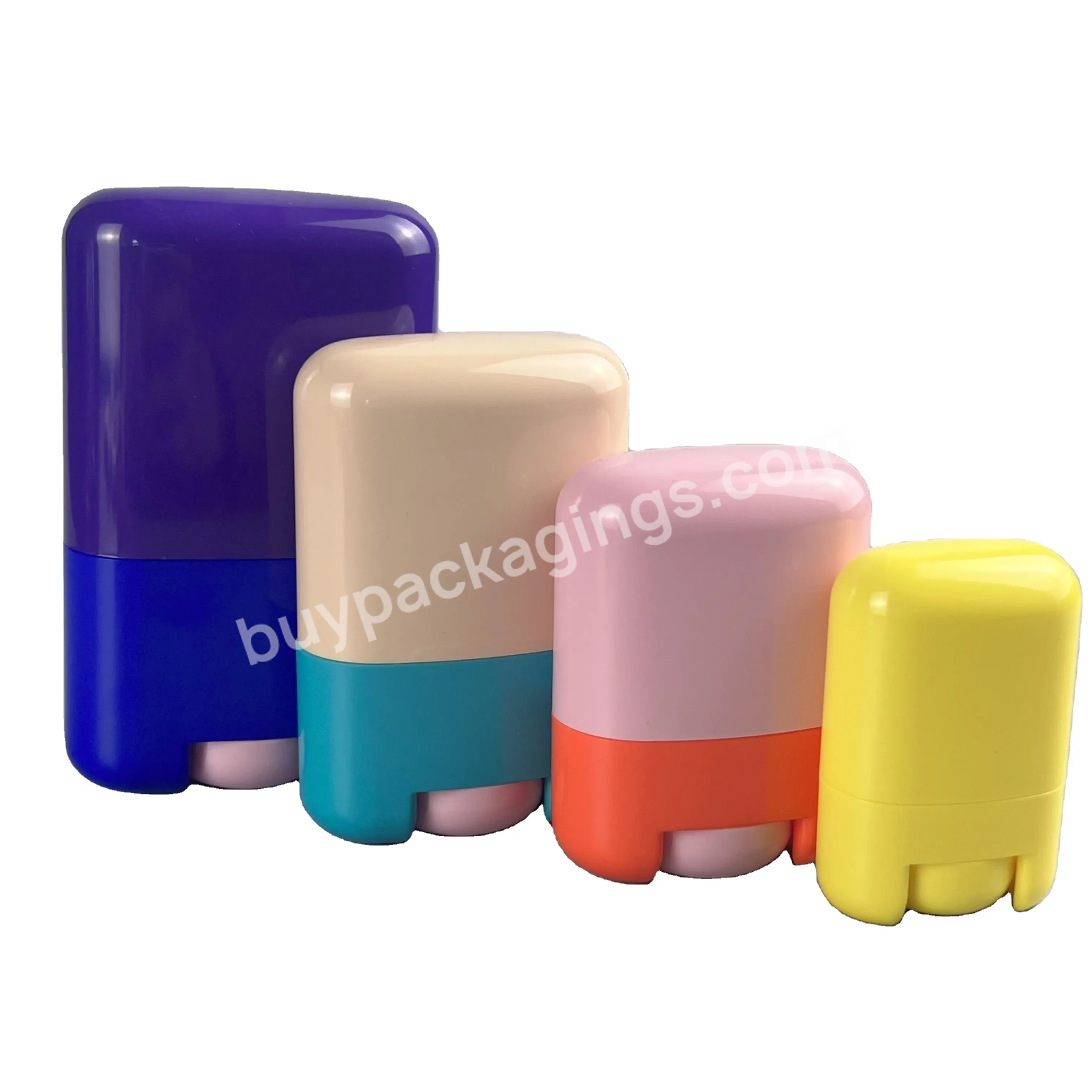 15ml 35ml 50ml 75ml Hot Selling Replaceable Deodorant Stick For Sunscreen Container Solid Products Bottom Filling