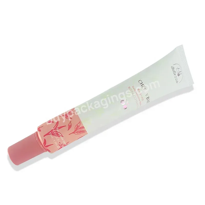 15ml 50ml 1.7 Fl Oz Rose Gold Silk Screen Printing Cosmetic Long Screw Cap Pink Lip Serum Squeeze Tube Empty Bb Cream Tube