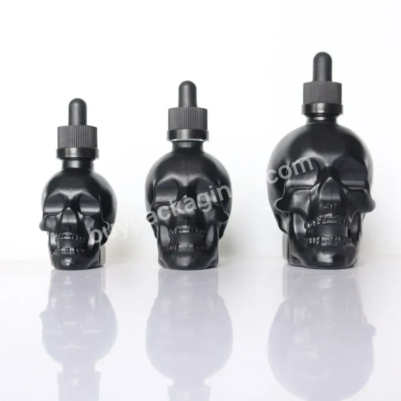 15ml Dropper Glass Dropper Bottle With Pipette 30ml 50ml Essential Oil Glass Skull Bottle With Child Proof Dropper