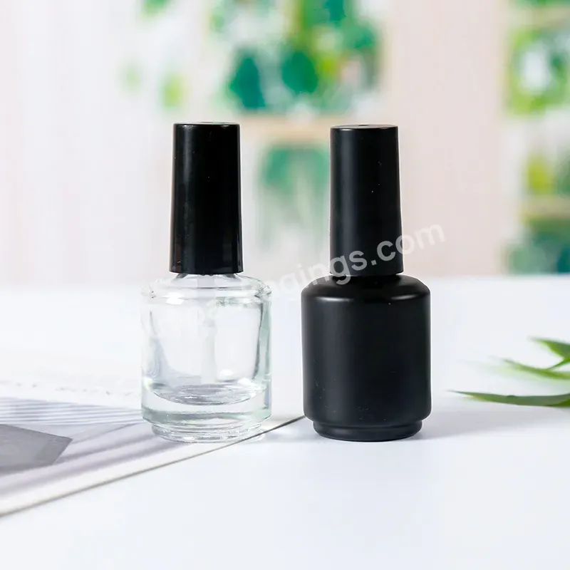 15ml Nail Polish Glue Empty Bottle Nail Polish Bottle Black Opaque Nail Polish Bottle