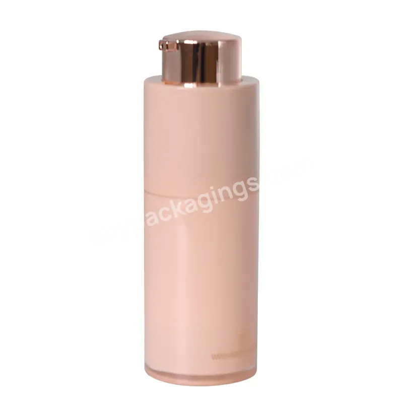 15ml Pink Plastic Bottle With Airless Pump Lotion Foundation Container