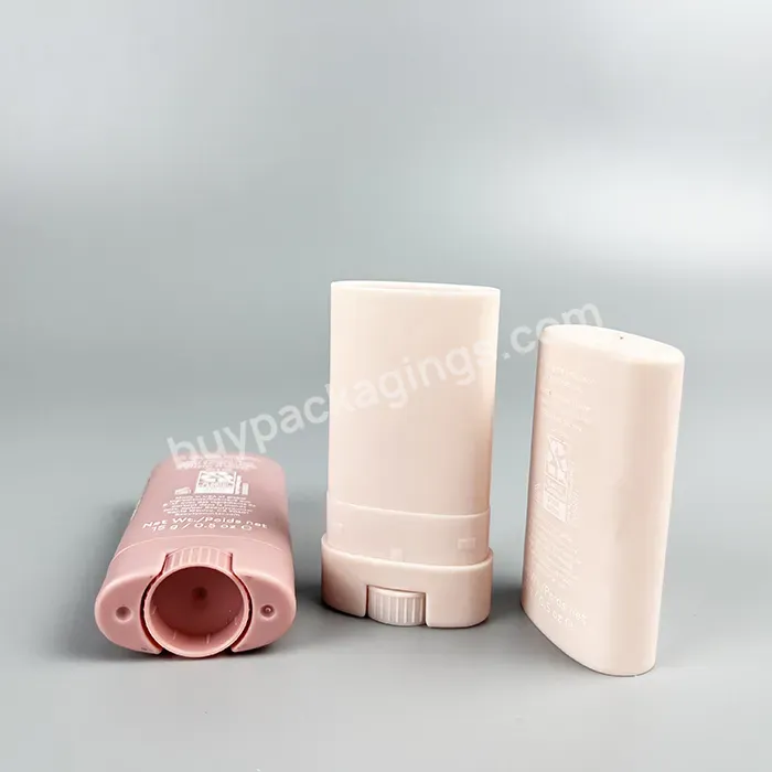 15ml Plastic Oval Lip Balm Tube Mini Deodorant Tube Empty Deodorant Stick Container 15g