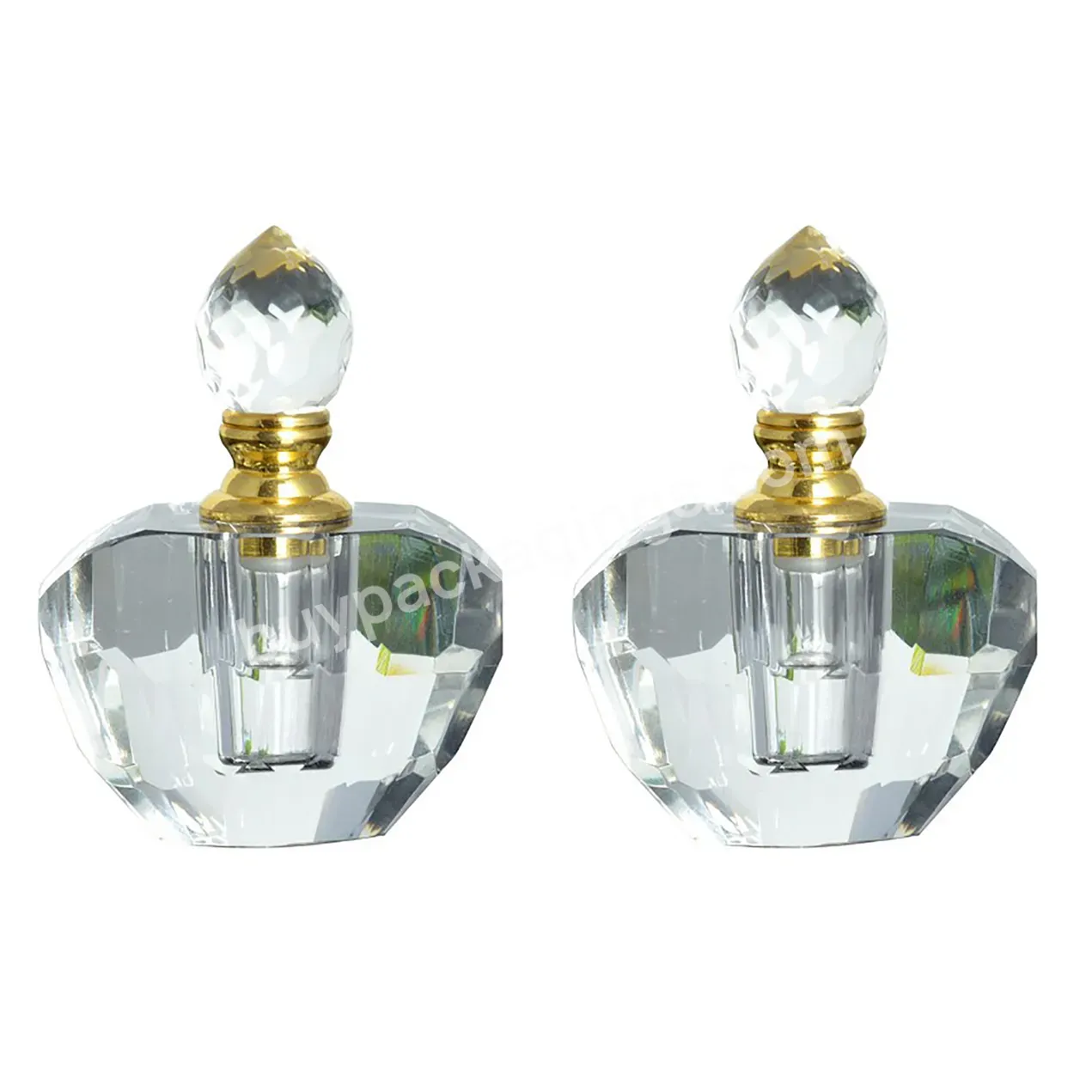 1.5ml Stock Flat Crystal Stick Essential Oil Bottle Dropper Bottle With Glass Rod With Ball Cap