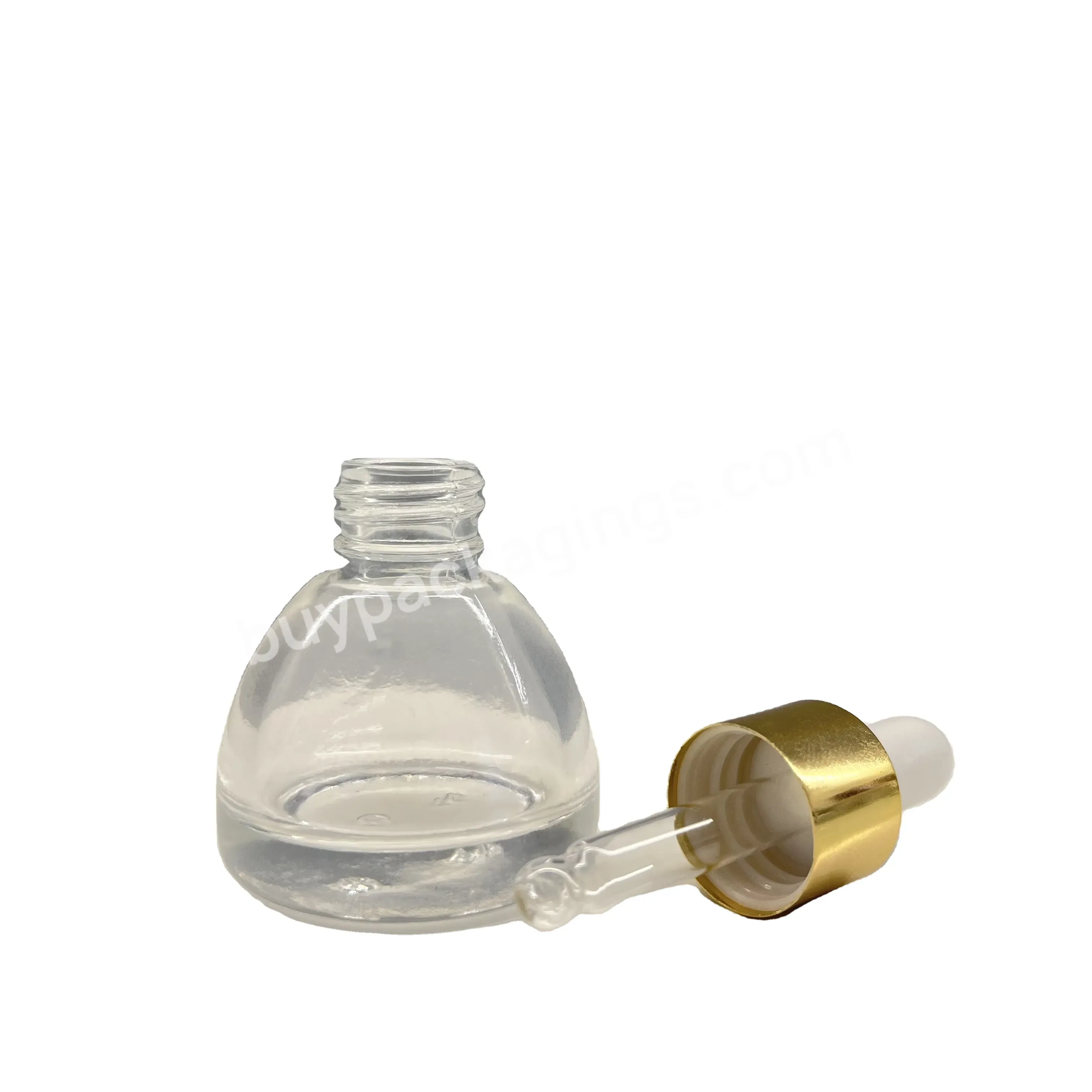 15ml/30ml Cosmetic Pagoda Shape Glass Bottle Essence Oil Bottle Travel Dropper Bottle Wholesale