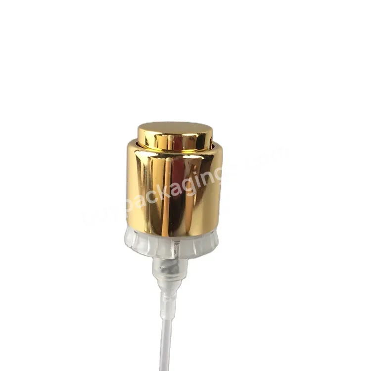 15mm 18mm 20mm Shiny Gold Color Aluminum Fine Mist Crimp Sprayer