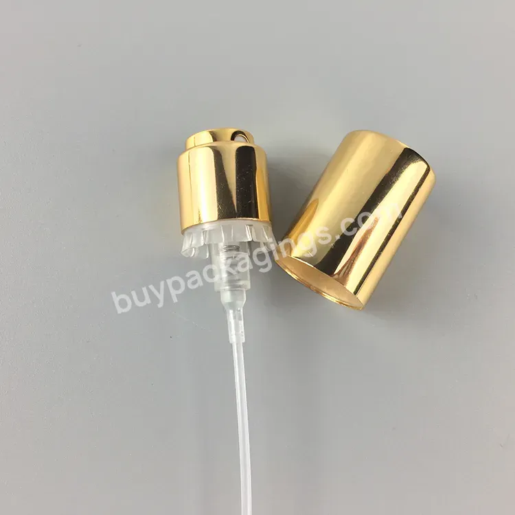 15mm 18mm 20mm Shiny Gold Color Aluminum Fine Mist Crimp Sprayer