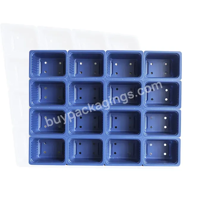 16 128 200 Cells Blue Plug 60g Ps Plastic Plant Nursery Tray Vacuum Seed Germination Vegetable Starting Tray - Buy Seedling Tray 128 200 Cells Vegetable Seeding,60g Plastic Seedling Tray Seeding Box,Seed Cell Plug Tray.