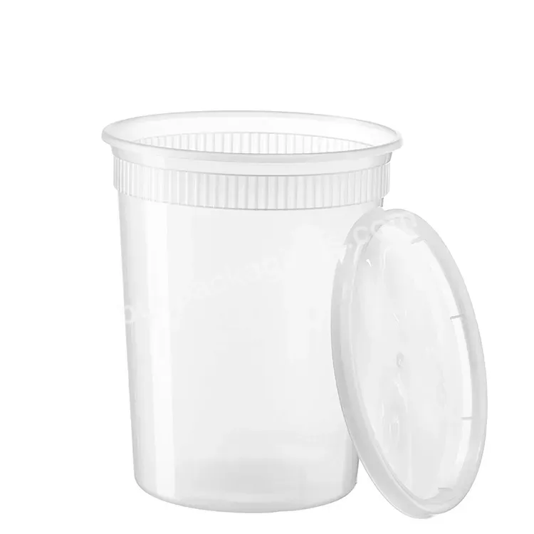 16 Oz Clear Food Grade Salad Box Food Grade Pp Injection Plastic Deli Food Storage Containers With Lids