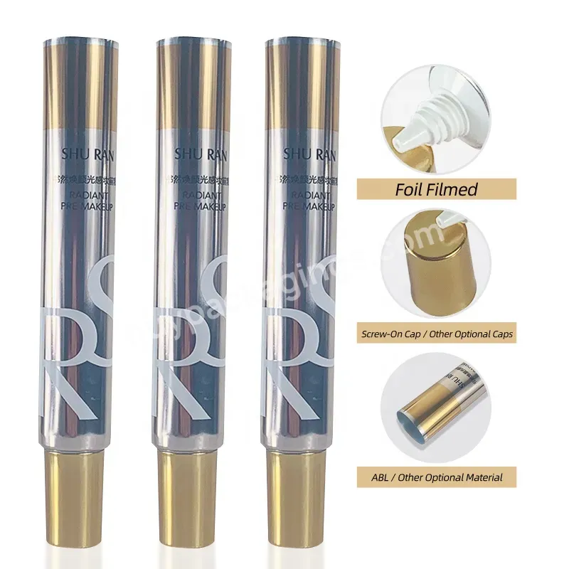 16mm 19mm Diameter 10ml 10g 0.5oz Cosmetic Eye Cream Shinny Gloss Sharp Mouth Ointment Tube Abl Long Nozzle Squeeze Tube