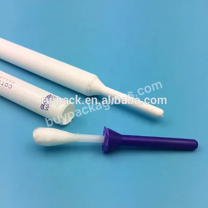 16mm Empty Packaging Tube With Cotton Swab Caps 10ml Cosmetic New Arrival Eco-friendly Cotton Swab Plastic Tube