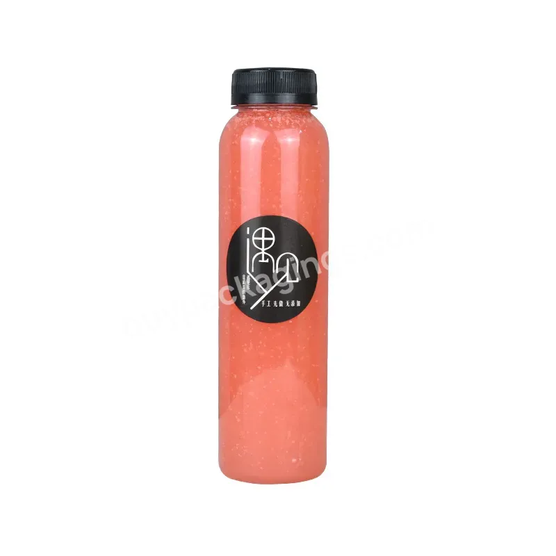 16oz Bottle With Cap,Round Plastic Juice Bottle,Plastic Juice Bottle With Cap