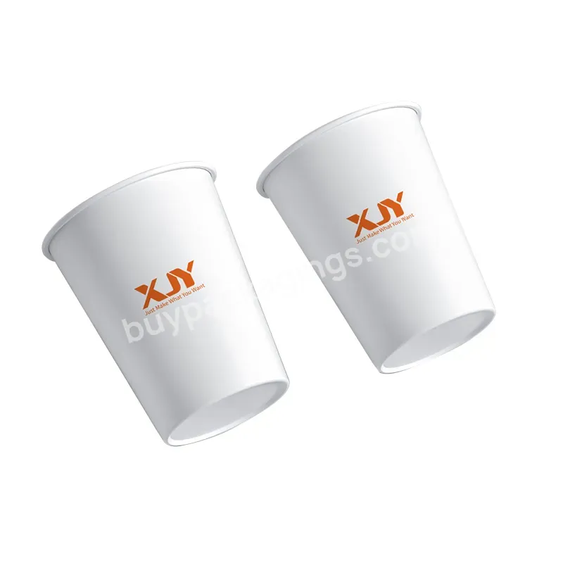 16oz Cups Paper Disposable White Paper Cups Custom Disposable Coffee Cups With Lids