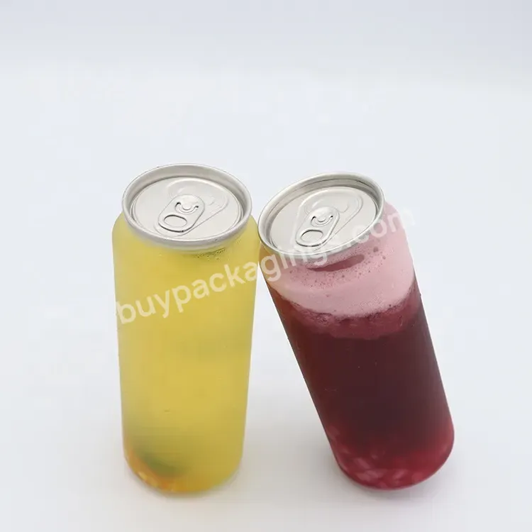 16oz Empty Plastic Pet Transparent Soda Can 500ml Clear Plastic Drink Food Can