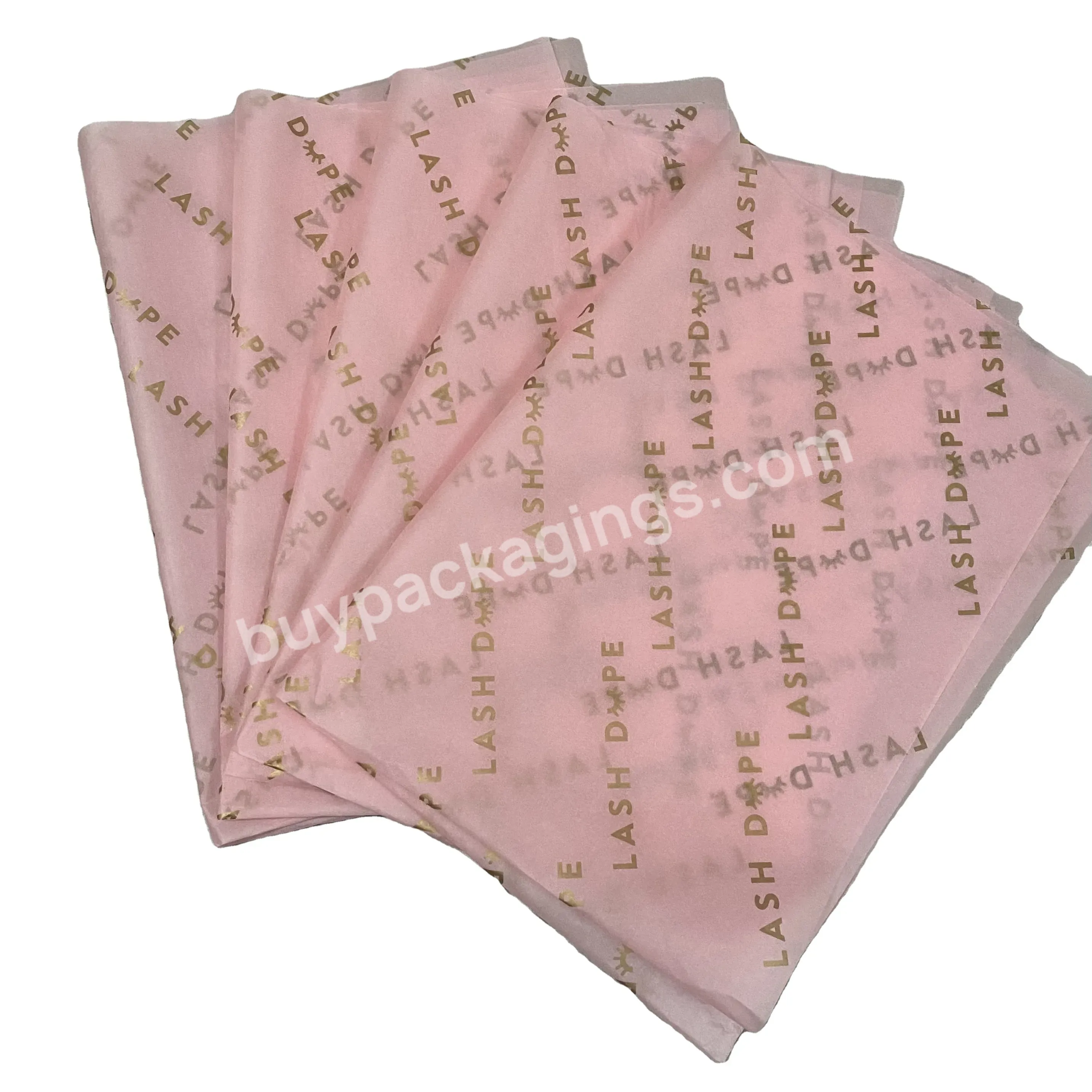 17g Custom Printed Tissue Paper Logo For Clothes Shoes Food Packaging