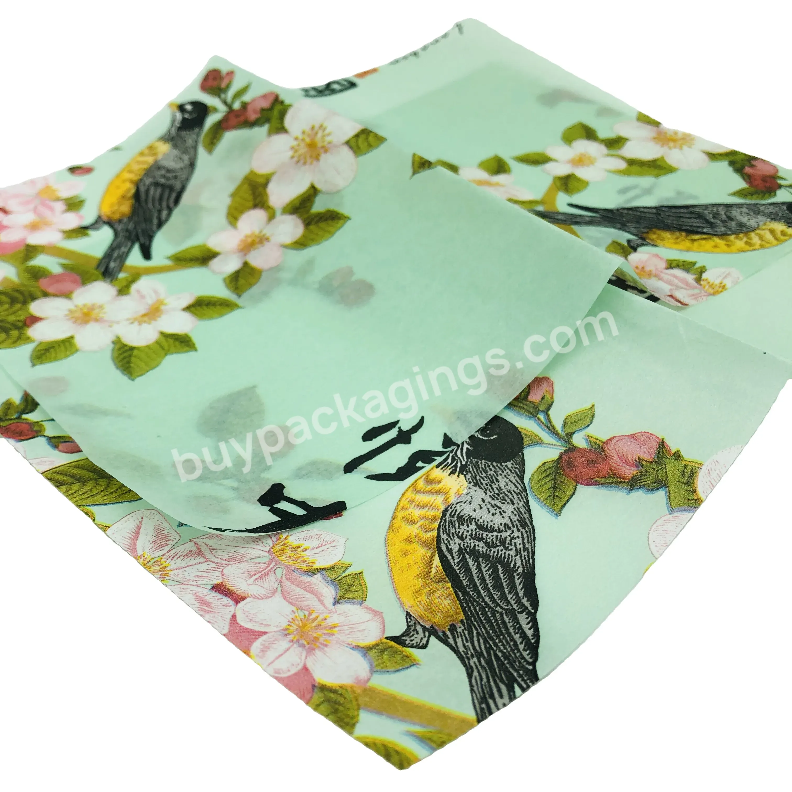 17g Wholesale Custom Printed Apparel Gift Bule Logo Wrapping Tissue Paper