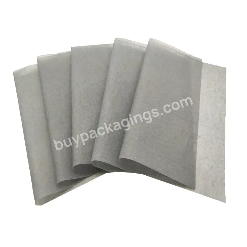 17gsm 50x70cm Dyed Colored Solid Grey Paper Strong Strength Tissue Wrap Paper For Cosmetics Wrapping