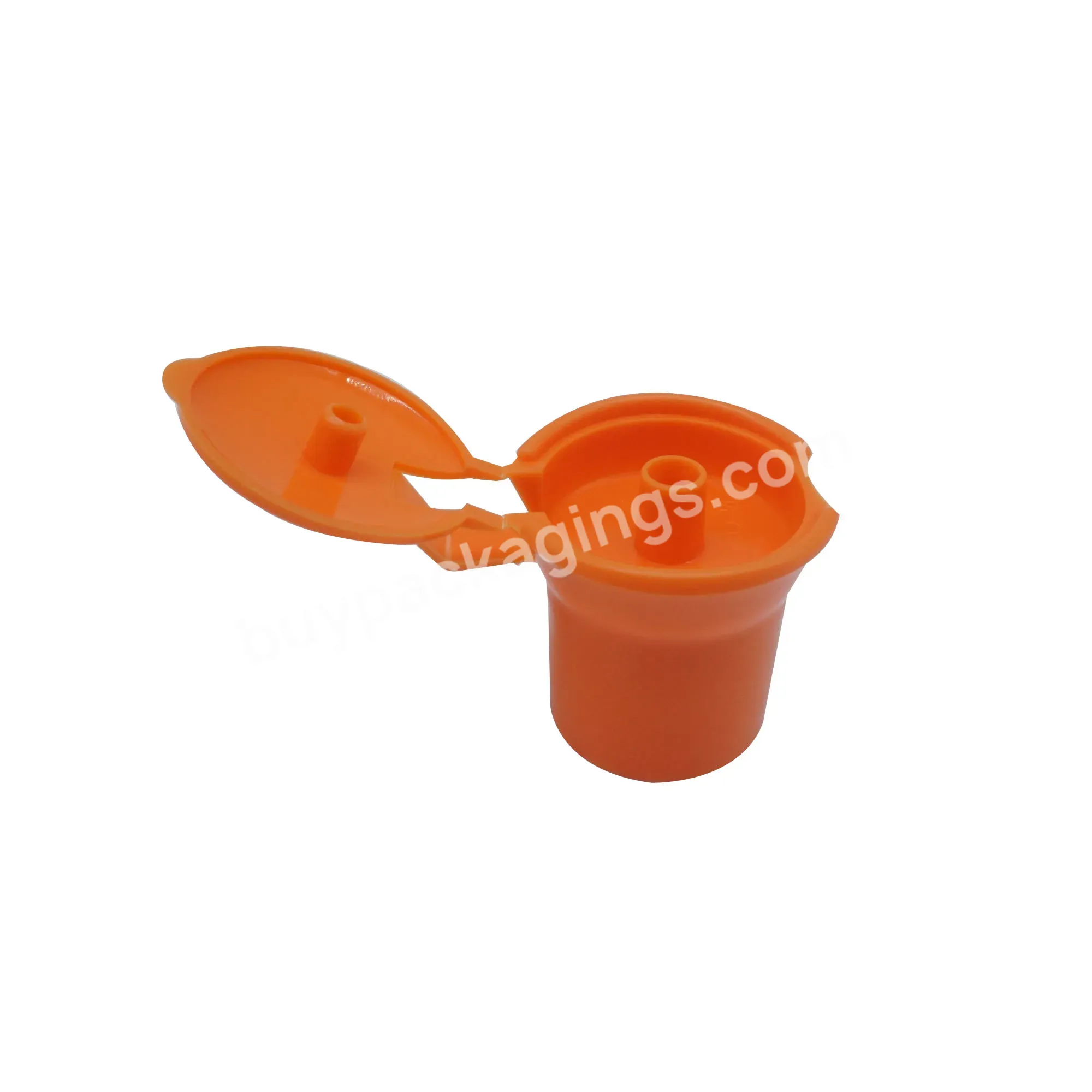 18 20 24 28mm Neck Size Wholesale Plastic Pp Orange Flip Top Cap For Plastic Or Glass Beverage Bottle With Pill And Candy