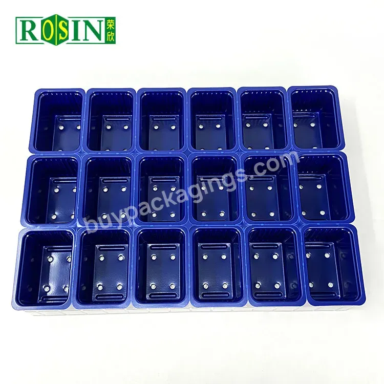 18 Cell Nursery Tray Planting Blue Plastic Germination Trays Seed Starting Tray Greenhouse - Buy Seeding Tray Nursery Tray Planting,Seed Starter Tray Greenhouse,Germination Trays Seed Starting.