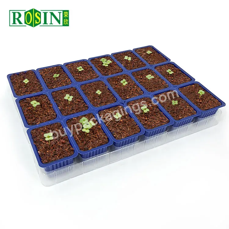 18 Cell Nursery Tray Planting Blue Plastic Germination Trays Seed Starting Tray Greenhouse - Buy Seeding Tray Nursery Tray Planting,Seed Starter Tray Greenhouse,Germination Trays Seed Starting.