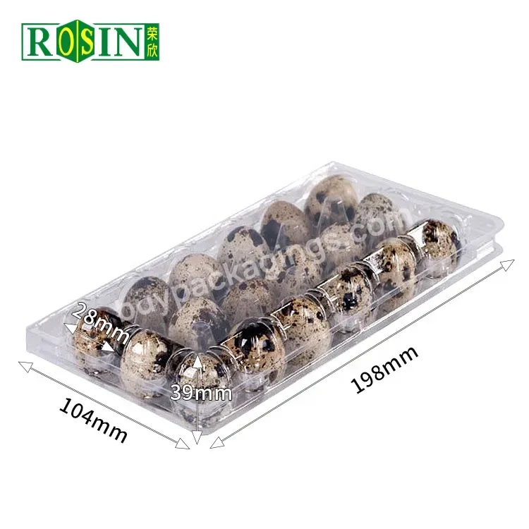 18 Holes Hinged Clamshell Disposable Clear Blister Plastic Quail Eggs Cartons Packaging Egg Trays Suppliers