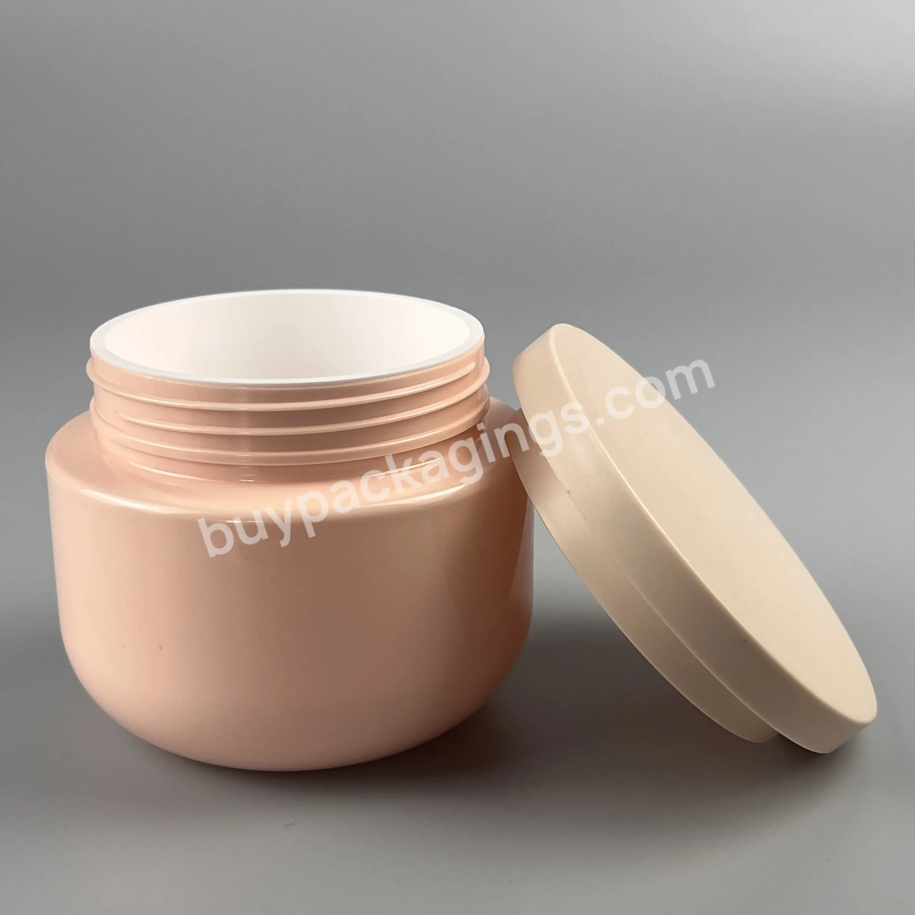 180ml 250ml Oem Friendly Cosmetic Packaging Pet Refill Cream Jar With Replaceable Inner Jar Pp Screw Cap