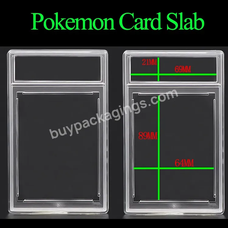 180pt 360pt Ultrasonic Panini Trading Card Slab Case For Psa Graded Card Slab Rookie Trading Baseball Sport Card Case