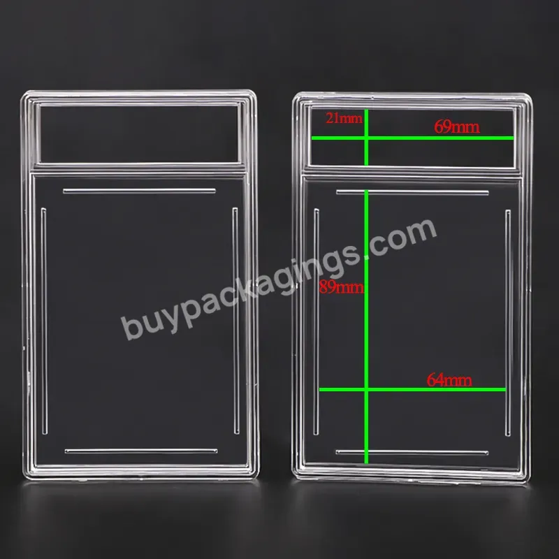 180pt Sport Ultrasonic Case For Grading Trading Graded Card Slab No Ultrasonic Acrylic For Pokemon Card Slab For Psa Card Case