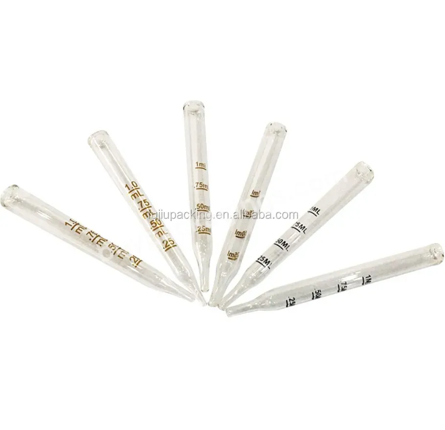 18/410 18/415 Shiny Gold Silver Smooth Dropper Cap Plastic Black White Glass Pipette Aluminum Dropper