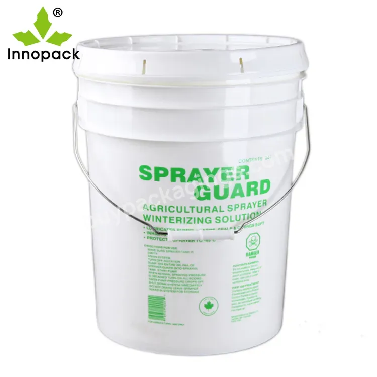 18l 20l Printed Pp Plastic Bucket For Coating,Latex Paint,Or Other Chemical Products