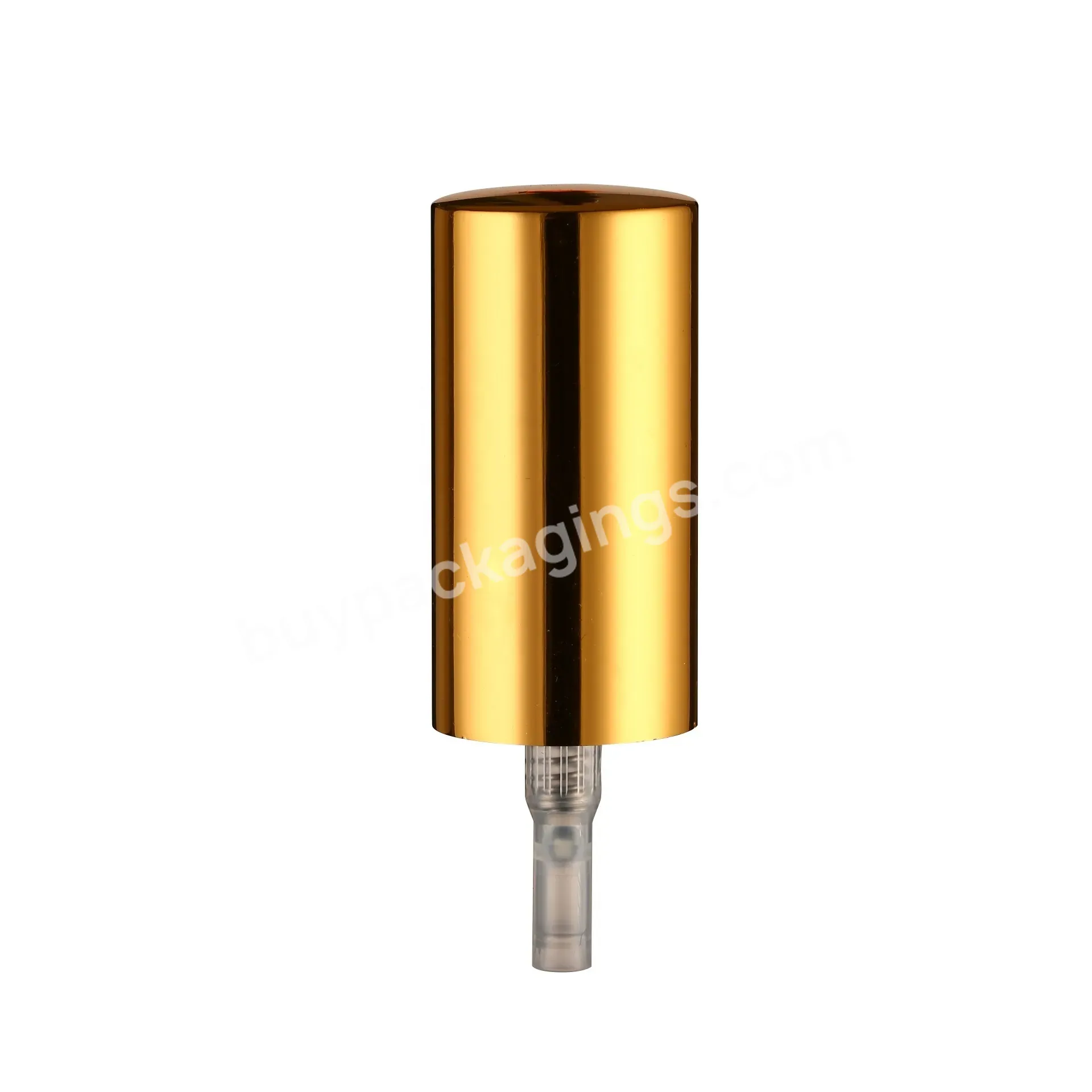 18mm 18/415 Metal Aluminum Gold Treatment Pump With Aluminum Over Cap