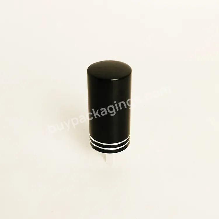 18mm Black Aluminum Plastic Perfume Atomizer Fine Mist Sprayer Pump Finger Sprayer Pump With Over Lid