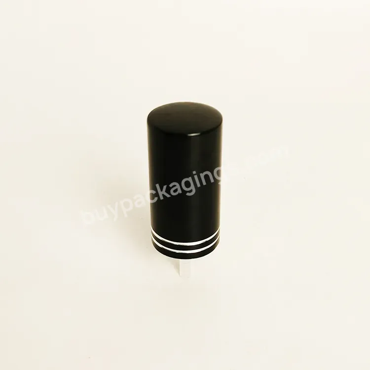 18mm Black Aluminum Plastic Perfume Atomizer Fine Mist Sprayer Pump Perfume Water Sprayer Pump With Over Lid