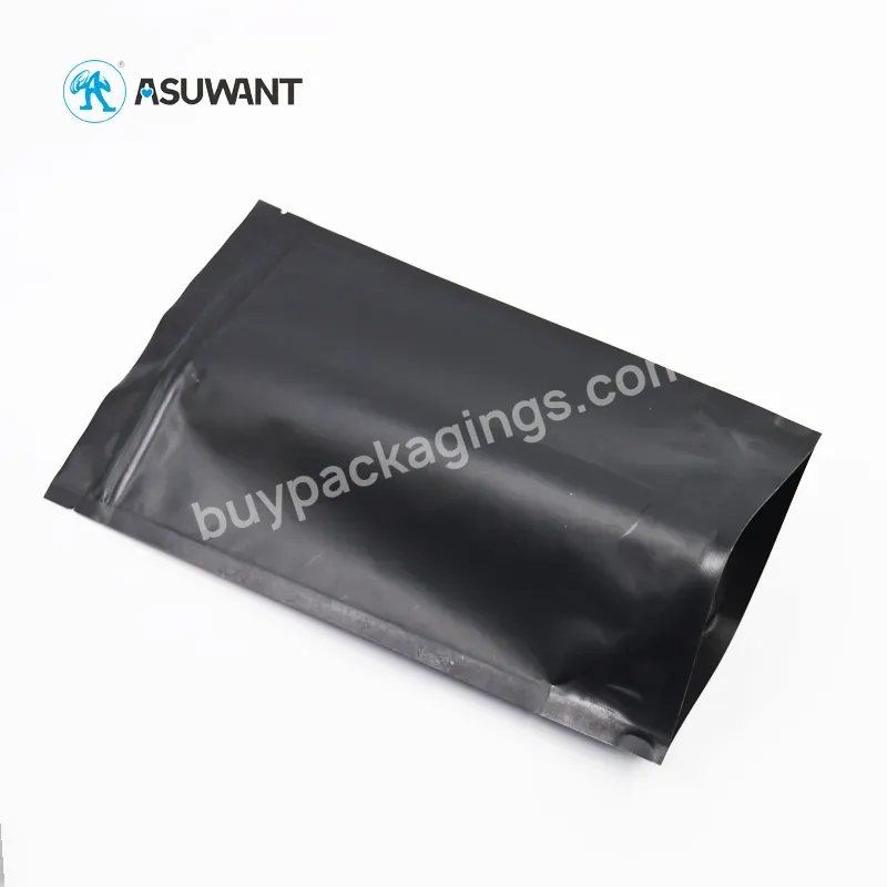 1/8oz 3.5 Black Smell Proof Plastic Zip Lock Food Grade Packaging Resealable Pe Stand Up Zipper Bag