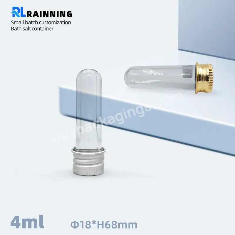 18x68mm Clear Plastic Tube Round Bottom Test Tube With Screw Lid - Buy Clear Plastic Tube,Test Tube,Round Bottom Test Tube.