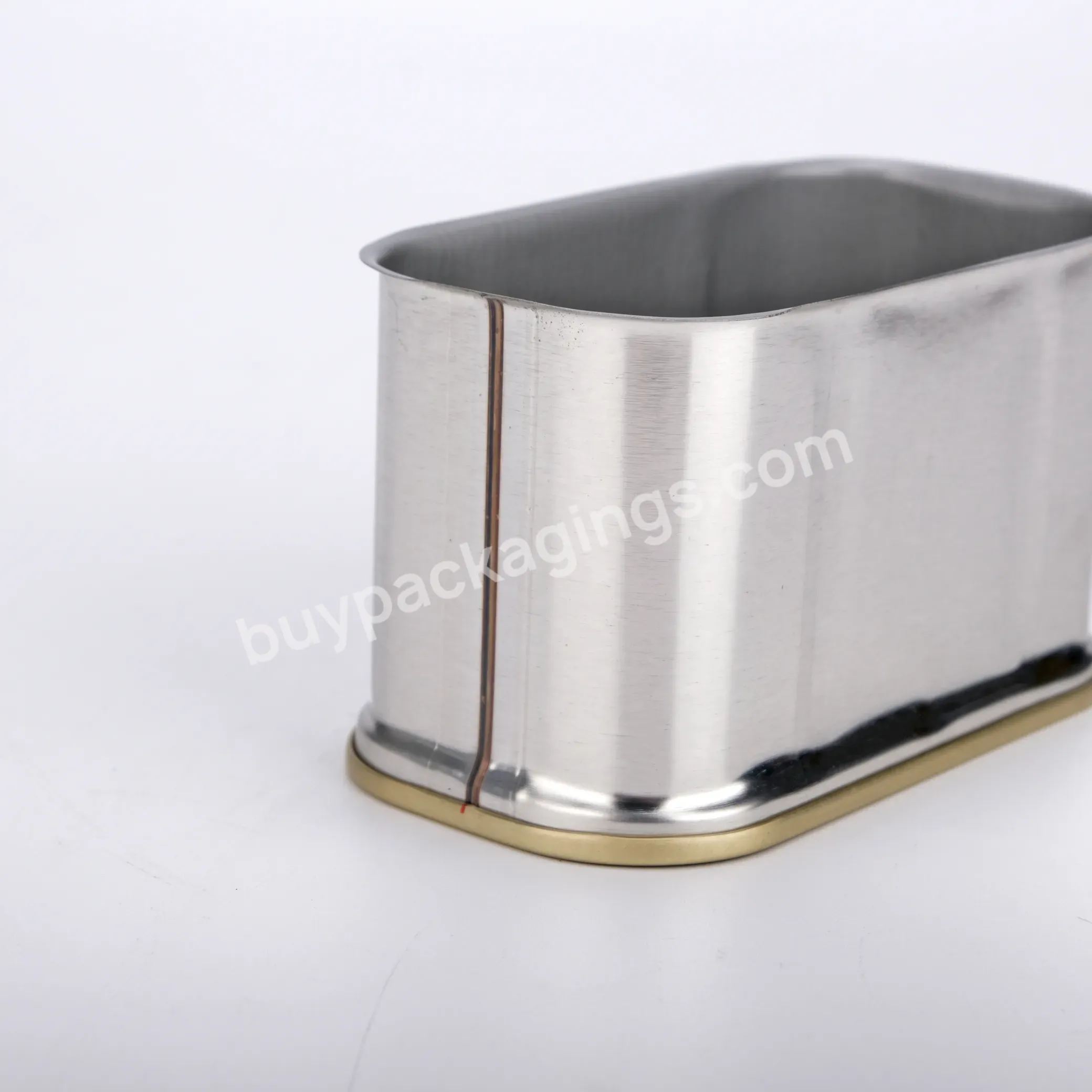198g Empty Rectangular Tin Can For Luncheon Meat Corned Beaf Food Packing