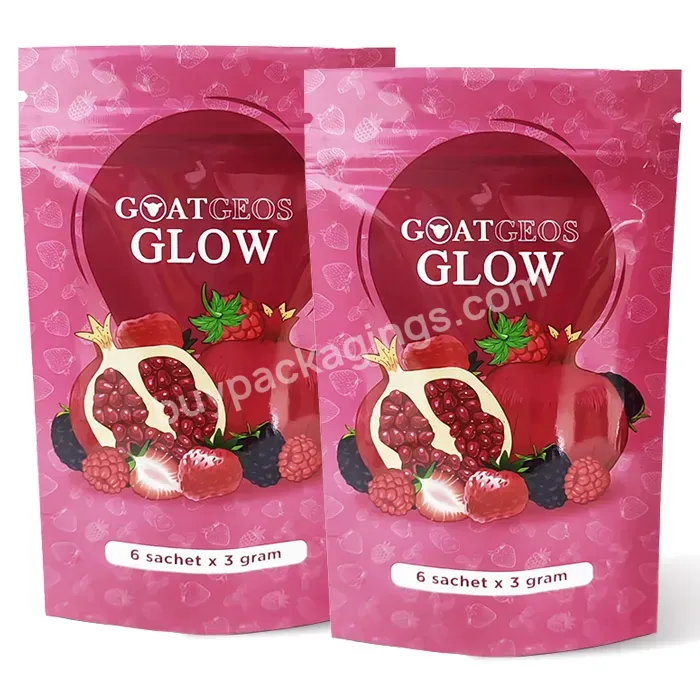 1g 35g 7g 14g 28g Customized Foil Doypack Stand Up Child Proof Zipper Resealable Custom Mylar Packaging With Clear Window