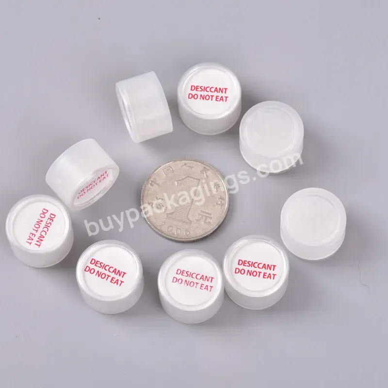 1g Canister Desiccant Silica Gel Capsule Packing In Plastic Canister Cardboard Sealing Custom Logo