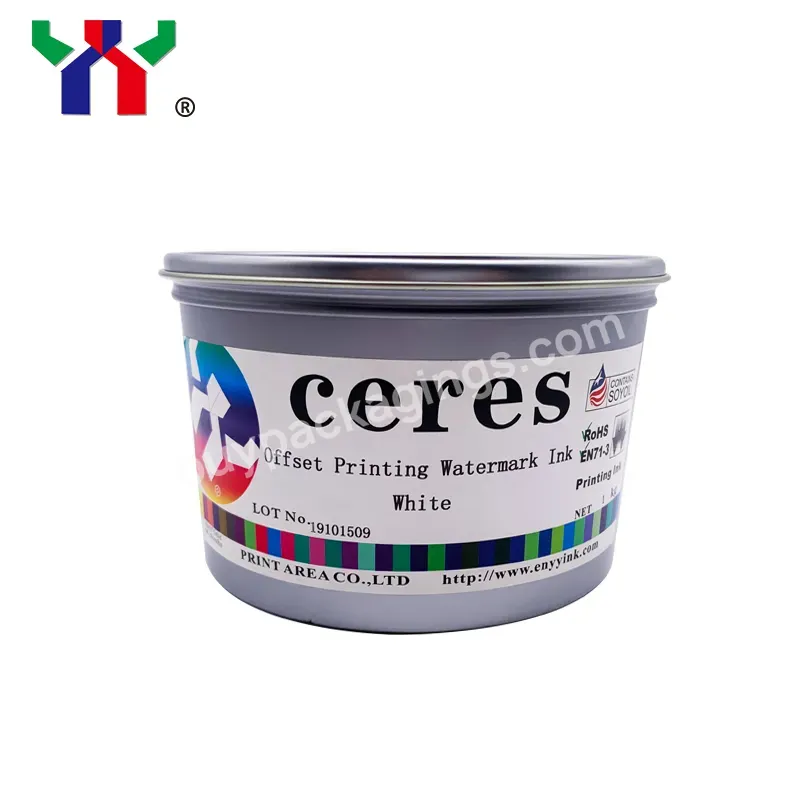 1kg/can,Offset Printing White Watermark Ink,White Color