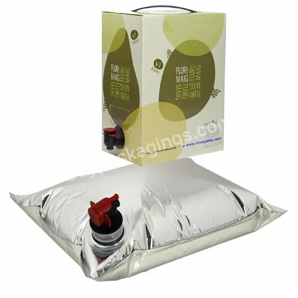 1l 2l 3l 5l 10l 20l Beverage Aseptic Aluminum Foil Bib Bag Wine Packaging Bags Valve Liquid Bib Bag In Box