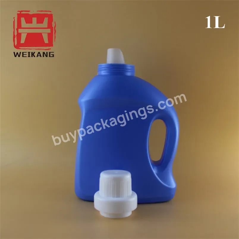 1l 2l White Blue Hdpe Plastic Material Liquid Laundry Detergent Bottles