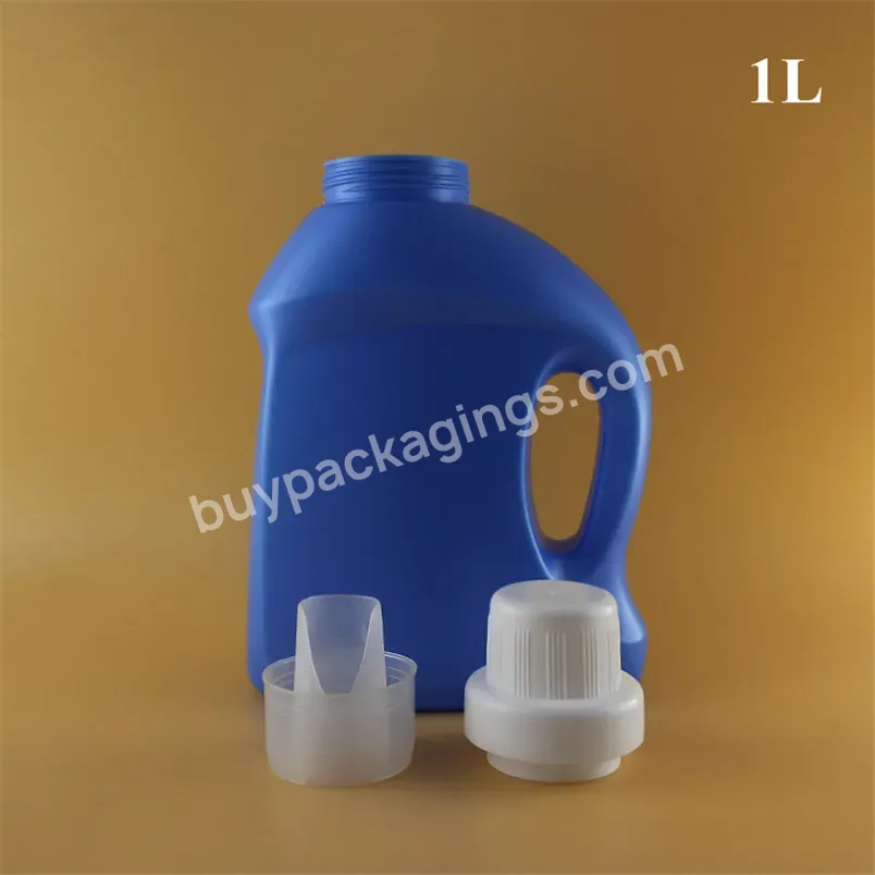 1l 2l White Blue Hdpe Plastic Material Liquid Laundry Detergent Bottles