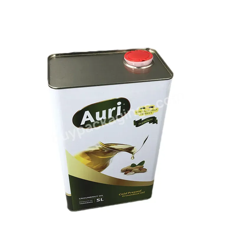 1l 3l 5l Olive Oil Can F Style Can Used For Cooking Oil Tin Can For Food Oil Packing