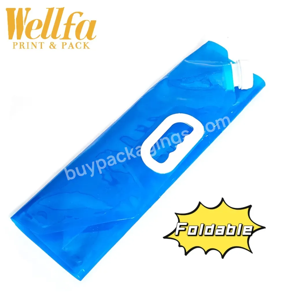 1l 4l 5l 10l Custom Logo Printed Transparent Food Grade Reusable Drink Liquid Packaging Foldable Portable Spout Pouch Water Bag