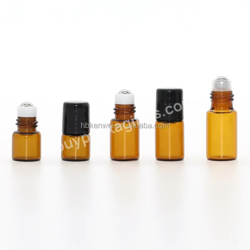 1ml 2ml 3ml 5ml 10ml Amber Glass Roll On Bottle