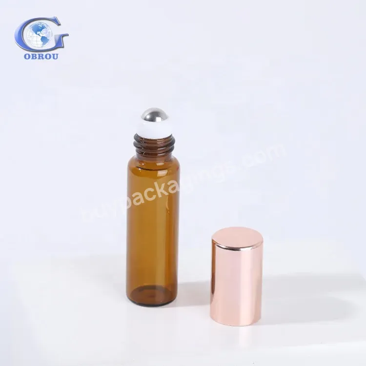 1ml 2ml 3ml 5ml 10ml Amber Glass Roller Bottle For Perfume Essential Oils Cosmetic Packing Empty Roller Bal On Bottles