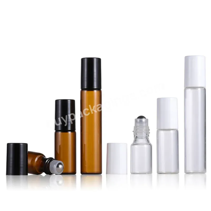 1ml 2ml 3ml 5ml 10ml Empty Clear/amber Thin Glass Roll On Bottle Sample Test Essential Oil Vials